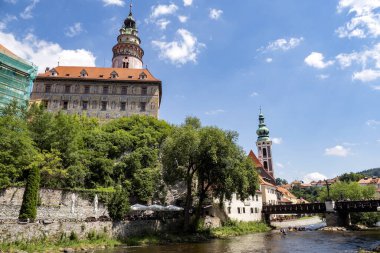 Çek Cumhuriyeti 'nin popüler kenti Krumlov turistler arasında çok popüler..