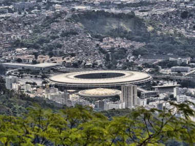 Brezilya. Rio de Janeiro, efsanevi Maracana Stadyumu manzarası