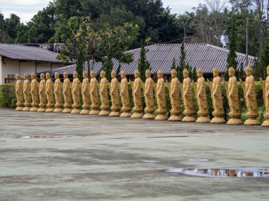 Brezilya. Yükselmiş bir Budist tapınağı. 1996 'da Çin' den bir Budist topluluğu tarafından inşa edildi. Arazide 120 'den fazla heykel var..