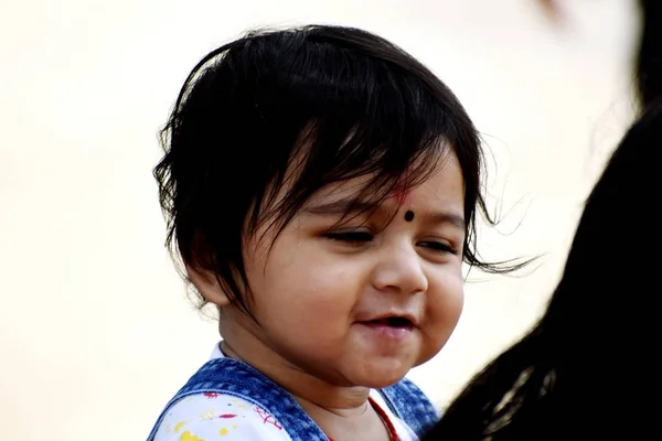 A cute little baby girl in joy mood — Stock Photo, Image