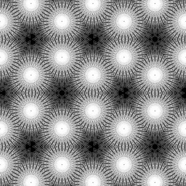 Siyah arka planda beyaz desen Tasarımı