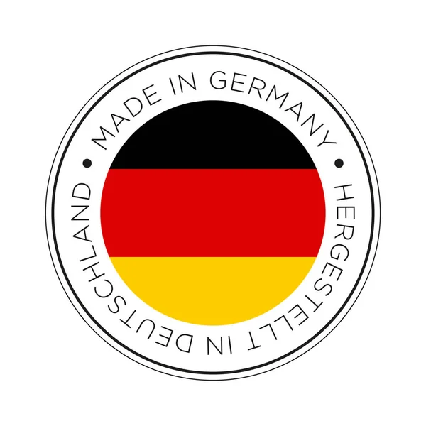 Tillverkad Tyskland Flaggikonen — Stock vektor