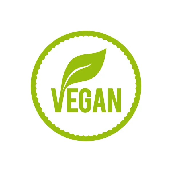 Vegan Icon Vector Illustration — Stock Vector