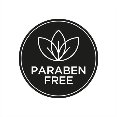 Paraben ücretsiz simge. İzole vektör çizim.