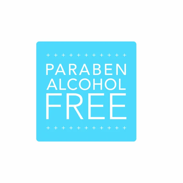 Alcohol Paraben Gratis Icon — Stockvector
