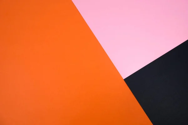 Fondo Plano Geométrico Color Negro Naranja Rosa — Foto de Stock