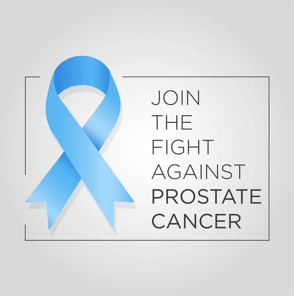 Journée Internationale Contre Bannière Cancer Prostate Rejoignez Lutte — Image vectorielle