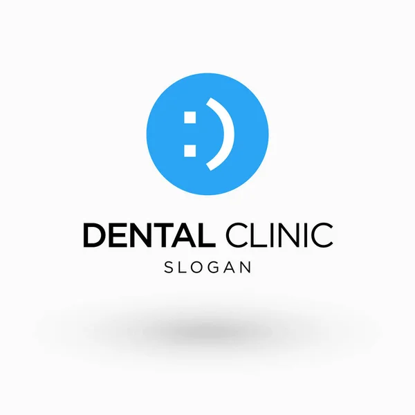 Логотип Стоматологической Клиники Изолированная Векторная Иллюстрация — стоковый вектор
