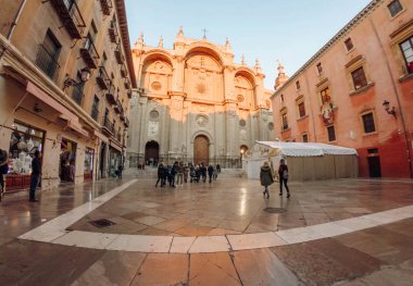 Granada, İspanya - 21 Aralık 2018: Katedrali Granada, Endülüs, İspanya - Imagen