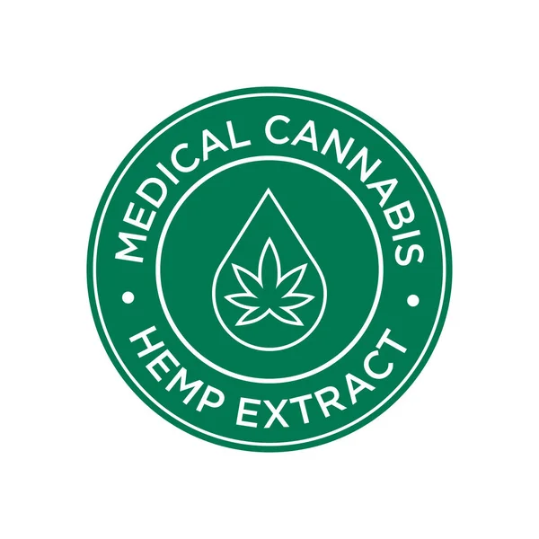 Hemp Extract icon. Medical Cannabis.