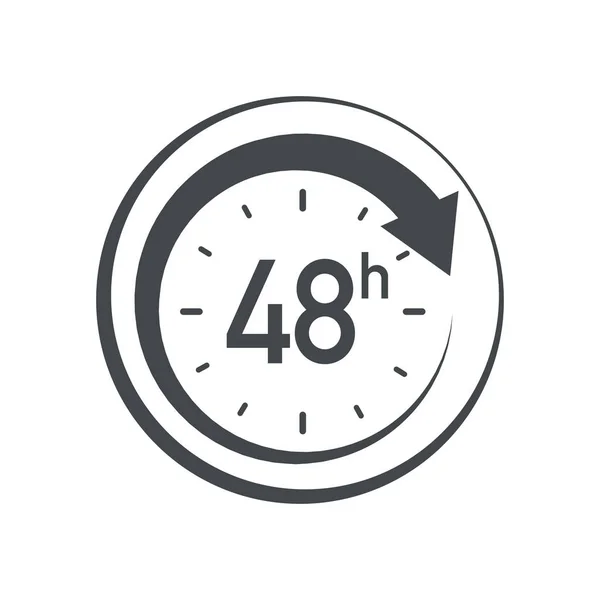 Icono 48h . — Vector de stock