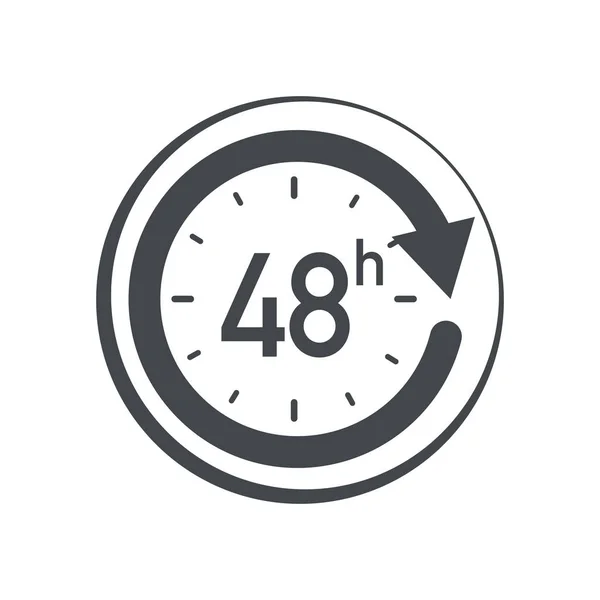 Icono 48h . — Vector de stock