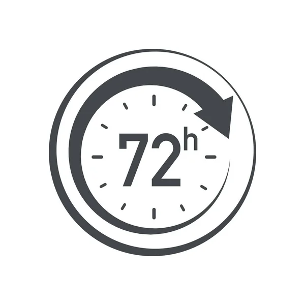 72h icon. — Stock Vector