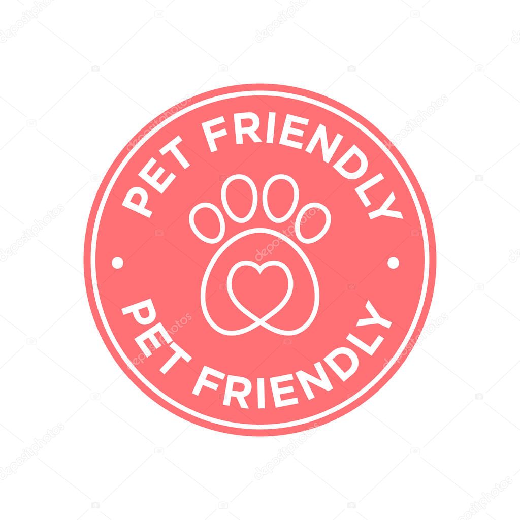 Pink, round and flat symbol
