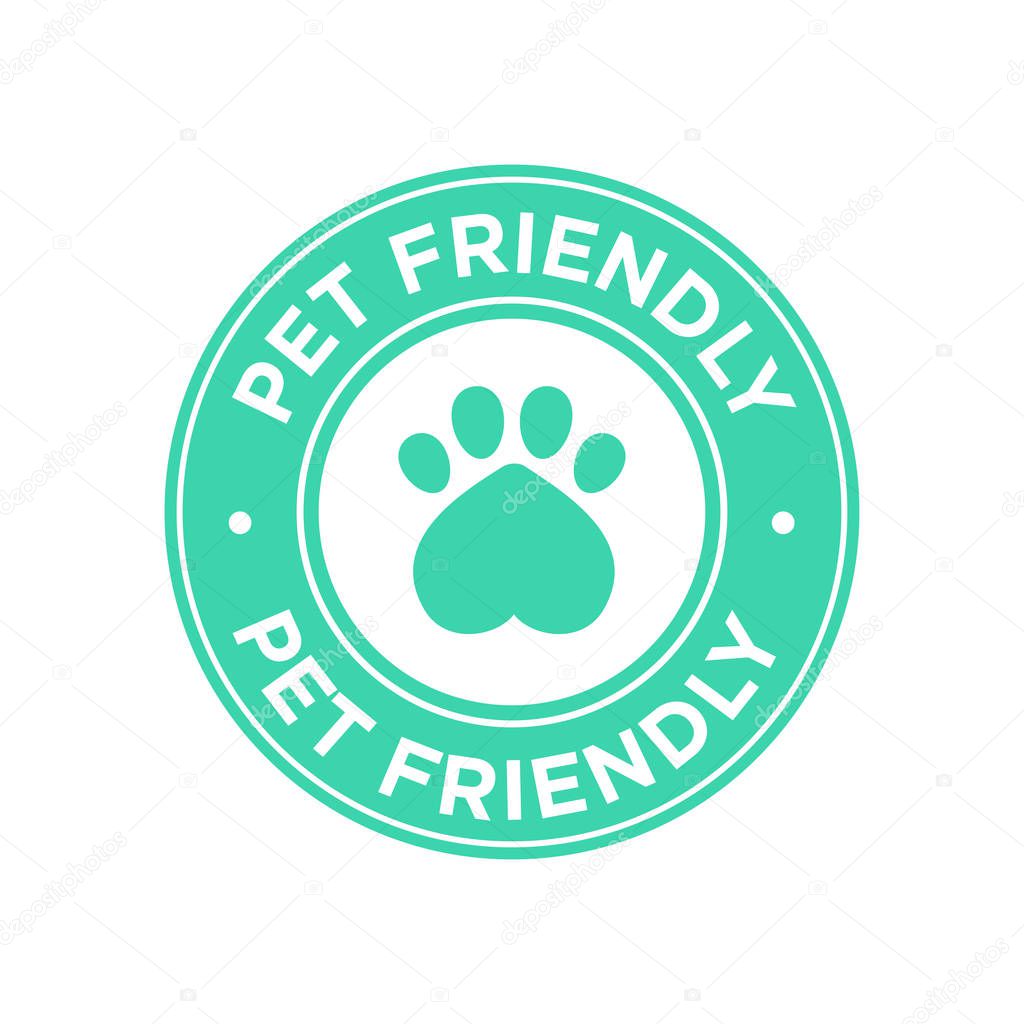 Green, round and flat symbol