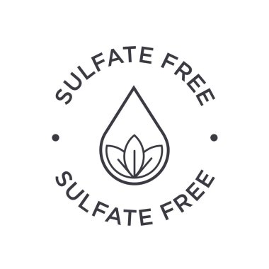 Sulfate free icon clipart