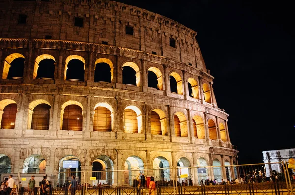 Exterior Colosseum Coliseum Night Rome Italy — Stock Photo, Image