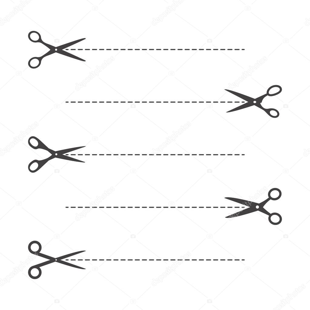 Simple Scissor icon set