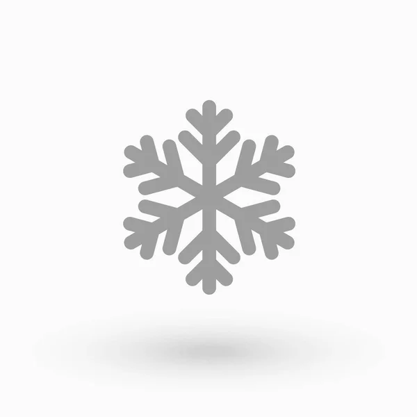 Icono Copo Nieve Simple Diseño Estilo Línea Sobre Fondo Blanco — Archivo Imágenes Vectoriales