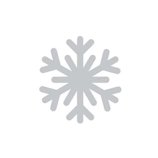 Icono Copo Nieve Simple Diseño Estilo Línea Sobre Fondo Blanco — Archivo Imágenes Vectoriales