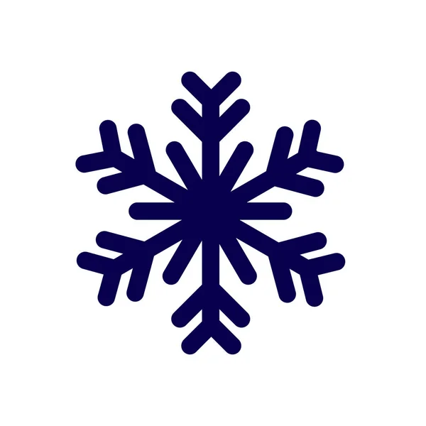 Icono Copo Nieve Simple Diseño Estilo Línea Sobre Fondo Blanco — Archivo Imágenes Vectoriales