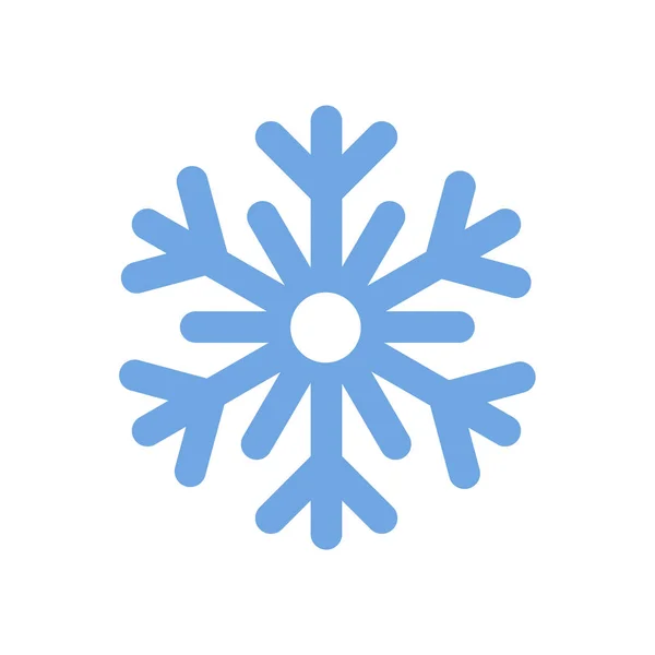 Icono Copo Nieve Simple Diseño Estilo Línea Sobre Fondo Blanco