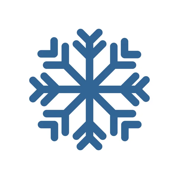 Icono Copo Nieve Simple Diseño Estilo Línea Sobre Fondo Blanco — Archivo Imágenes Vectoriales