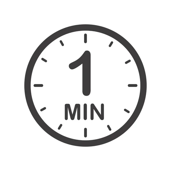 Icono Minuto Símbolo Para Etiquetas Productos Diferentes Usos Como Tiempo — Archivo Imágenes Vectoriales