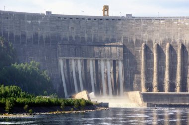 Sayanoshushenskaya hidro elektrik santrali, Sibirya, Rusya Yenisey Irmağı üzerinde Barajı