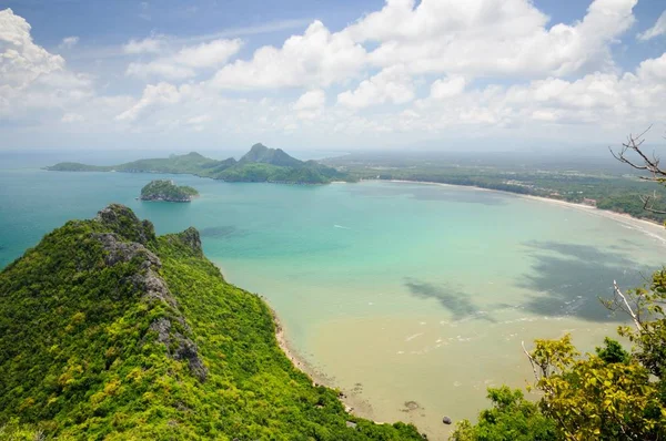 Aerial View Manao Bay Manao Beach Kao Lom Muak Mountain — Stock Photo, Image