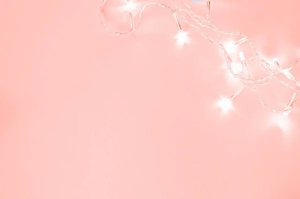 Niewyraźne Tło Światło Świateł Girlanda Idealny Kartki Życzeniami Wesołych Świąt — Zdjęcie stockowe