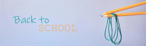 Banner na stronie internetowej lub Facebook powrót do szkoły. — Zdjęcie stockowe
