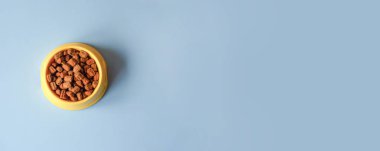 Hayvan yemi bir kase ile site için Banner.