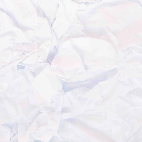 Textueller Hintergrund aus weißem zerknittertem Papier. — Stockfoto
