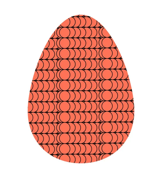 Huevo de Pascua de colores. Icono plano. Brillante y moderno . — Vector de stock