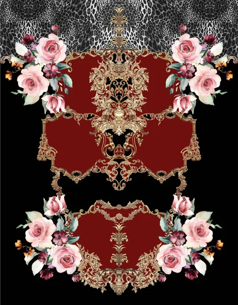 꽃무늬 바로크 — 스톡 사진