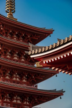 Asakusa Tapınak, Tokyo, tenteler, yakın çekim