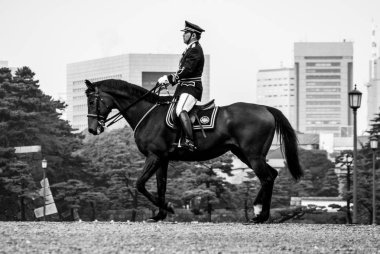 İmparatorluk süvari: Tokyo, Japan Imperial Palace sürüyorum
