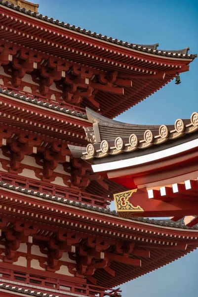 Asakusa Tapınak, Tokyo, tenteler, yakın çekim