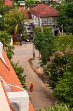Siem Reap, Kamboçya - 20th Eyl 2018 - Pub Street gündüz