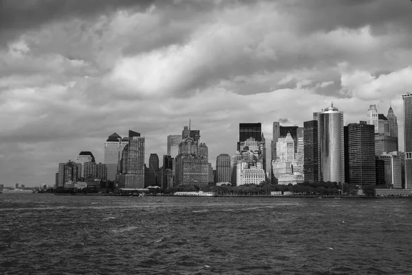 Panorama Manhattanu Trajektu Staten Island — Stock fotografie