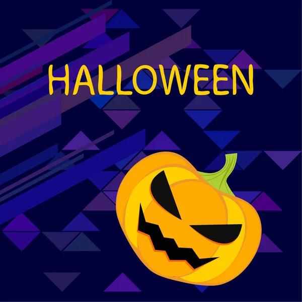 Halloween Calabaza Ilustración Vector Fondo — Vector de stock