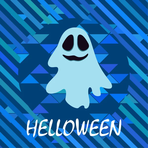 Halloween Geist Nacht Illustration Vektor Hintergrund — Stockvektor
