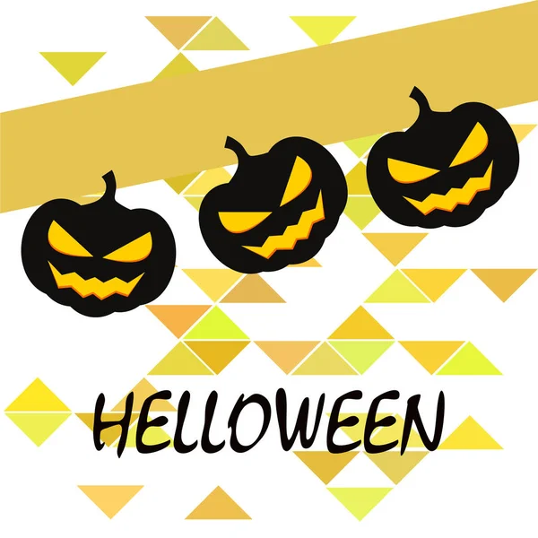 Sfondo Halloween Illustrazione Vettoriale Carta — Vettoriale Stock