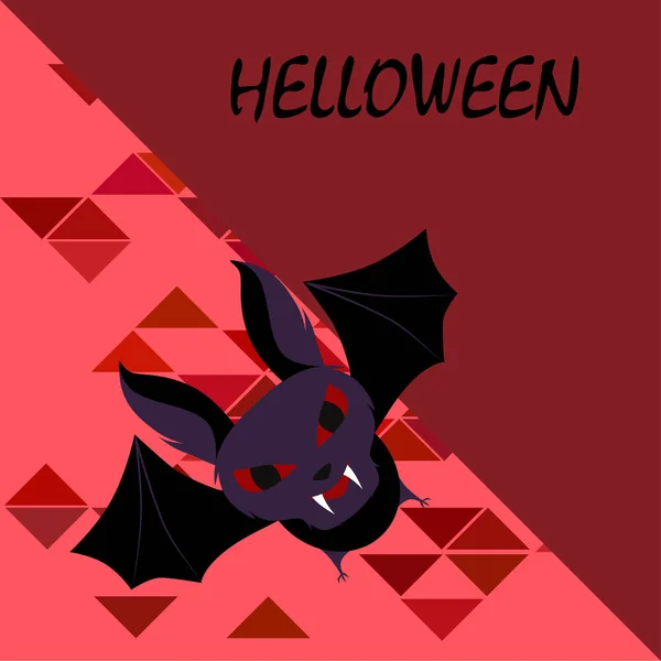 Halloween Pipistrello Illustrazione Vettore Sfondo — Vettoriale Stock