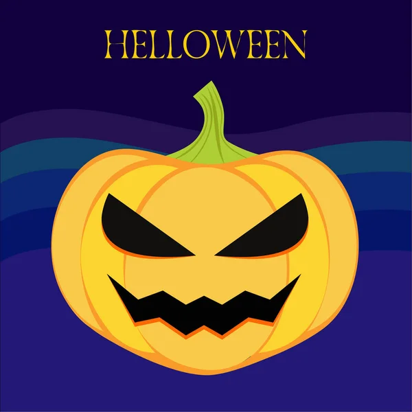 Halloween Pumpkin Illustration Vector Background — Stock Vector