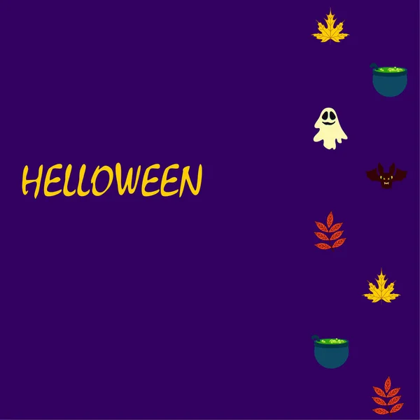 Halloween Herbst Hintergrund Vektor Hintergrund — Stockvektor