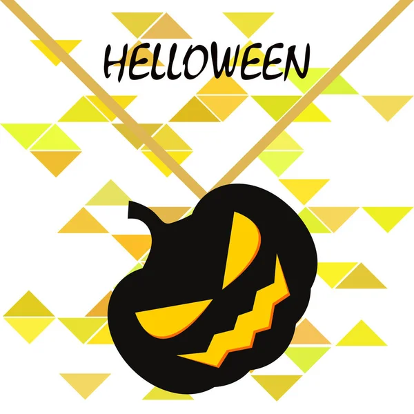 Halloween Bakgrund Med Pumpor Vektor Illustration — Stock vektor