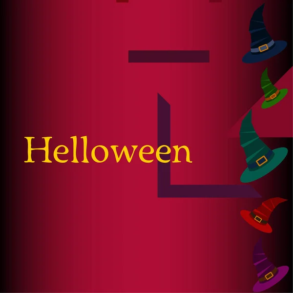 Halloween Čarodějnice Klobouky Vektorové Pozadí — Stockový vektor