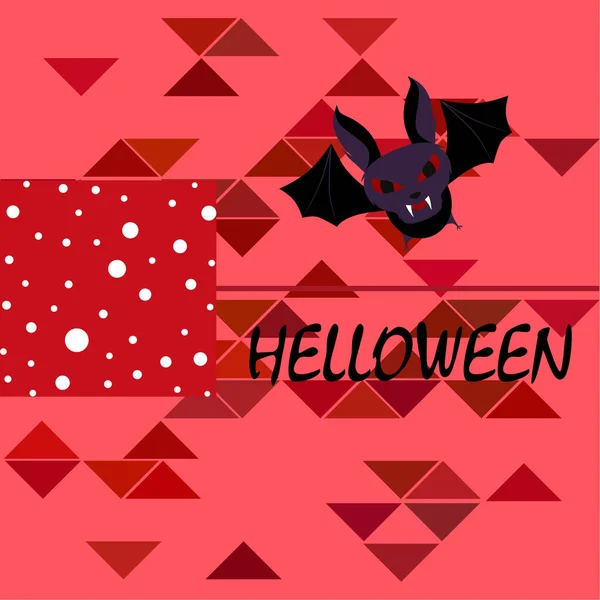 Halloween Bat Ilustracja Tło Wektor — Wektor stockowy